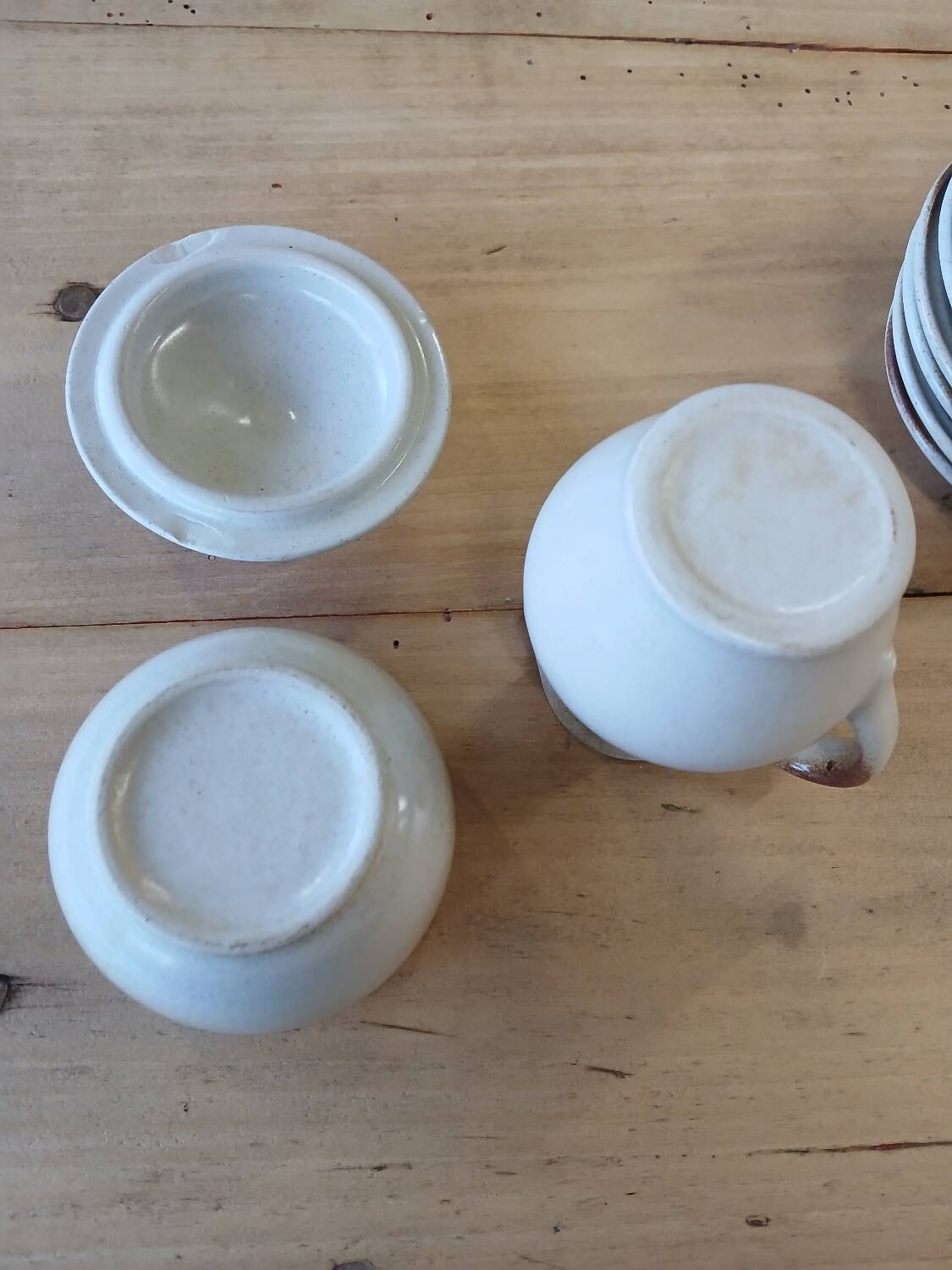 Antique stoneware coffee service