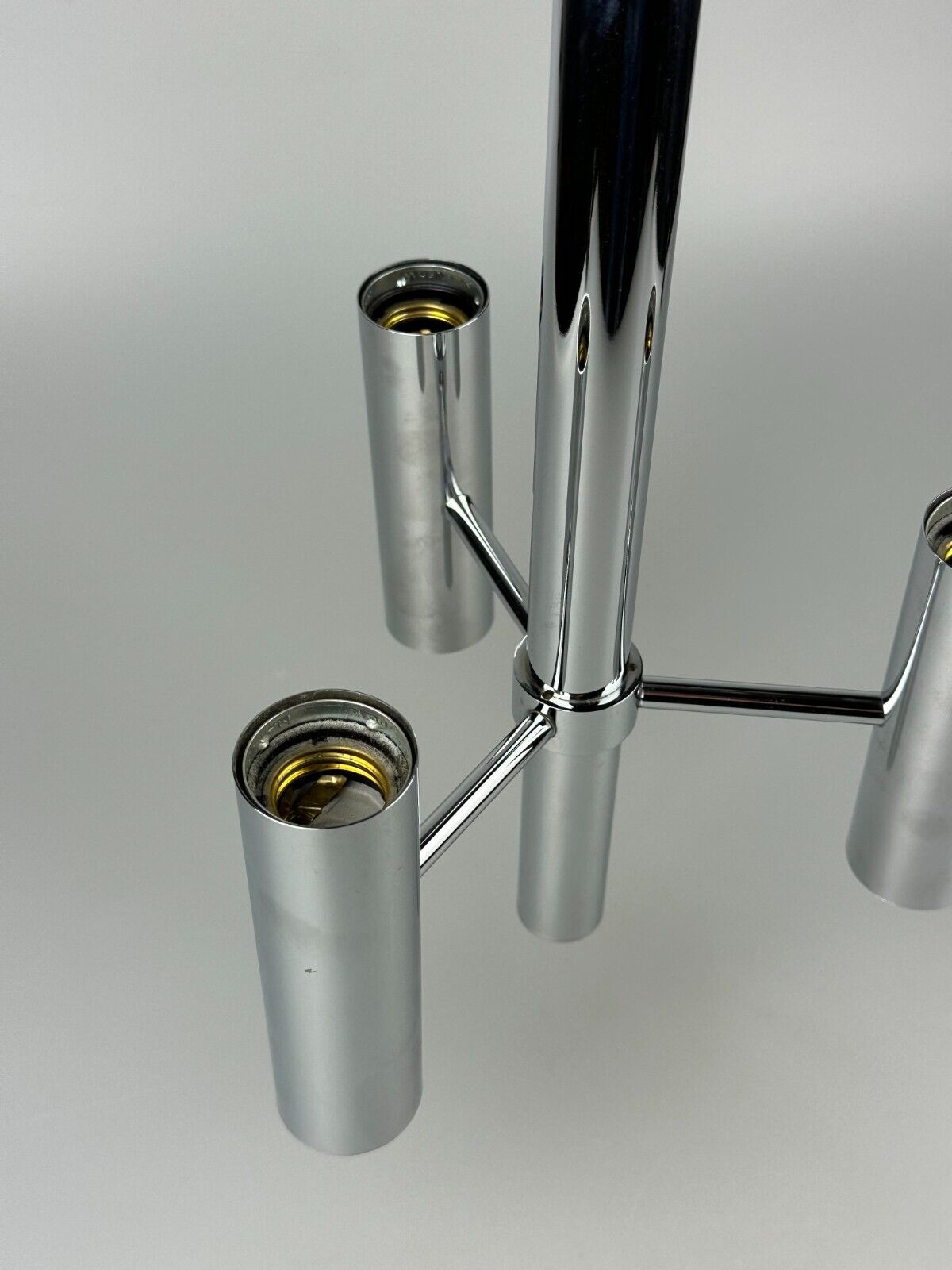 Lustre Spoutnik à 6 flammes des années 60 des années 70 par Hustadt Leuchten Allemagne