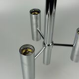 Lustre Spoutnik à 6 flammes des années 60 des années 70 par Hustadt Leuchten Allemagne