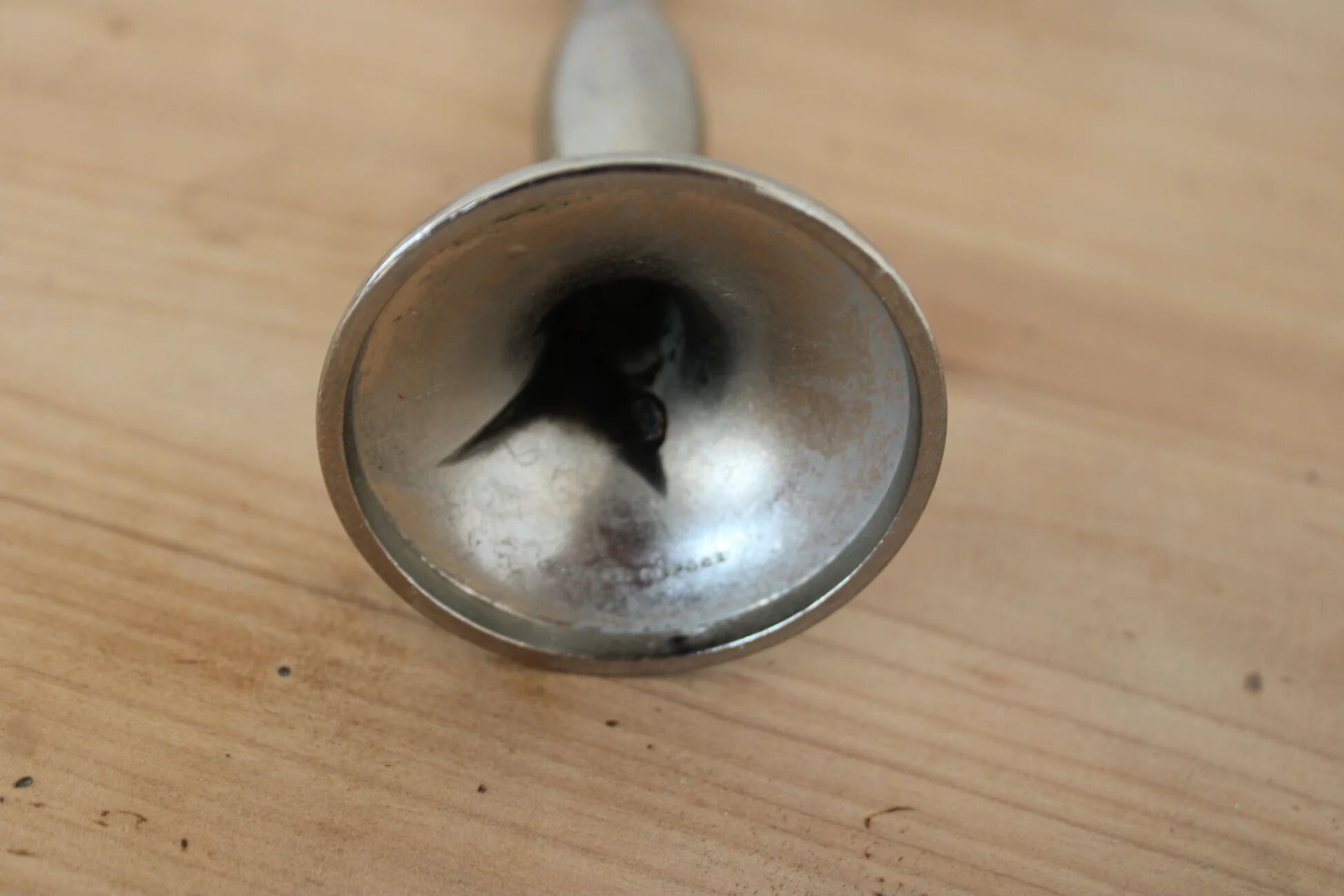 Vintage Damart silver-plated soliflore – 1970s design candle holder vase