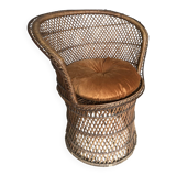Basket chair in rattan