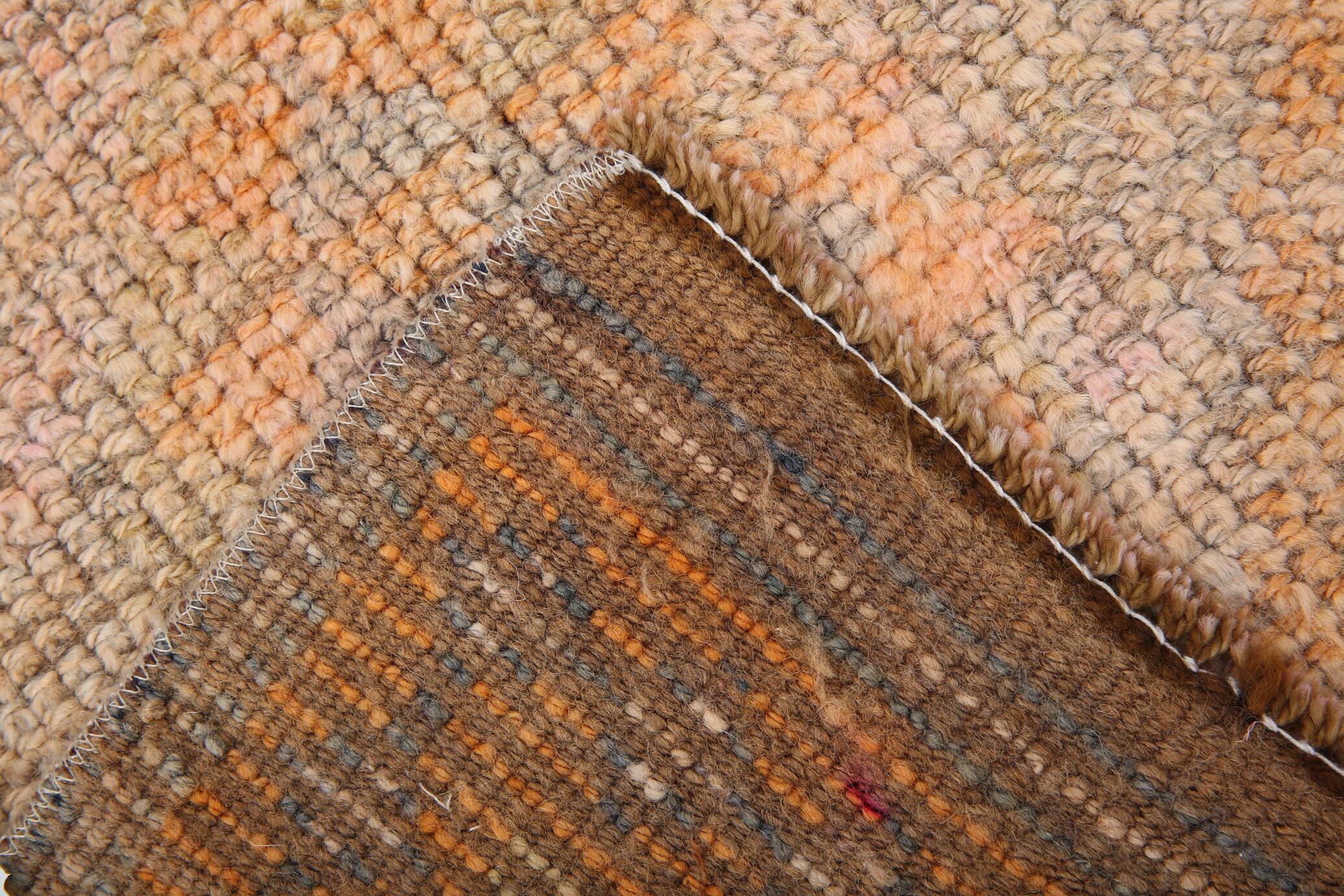 2x12 Long Narrow Orange Vintage Runner Rug, 75x378Cm SK 18494 FREE SHIPPING