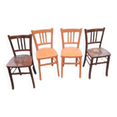 Série de 4 chaises bistrot