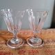 2 WINE GLASSES IN CUT BACCARAT CRYSTAL, 19TH CENTURY PERIOD CIRCA 1850 - 11.4CM