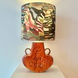 Wireless table lamp – a unique upcycled piece from the 1970s in ceramic.