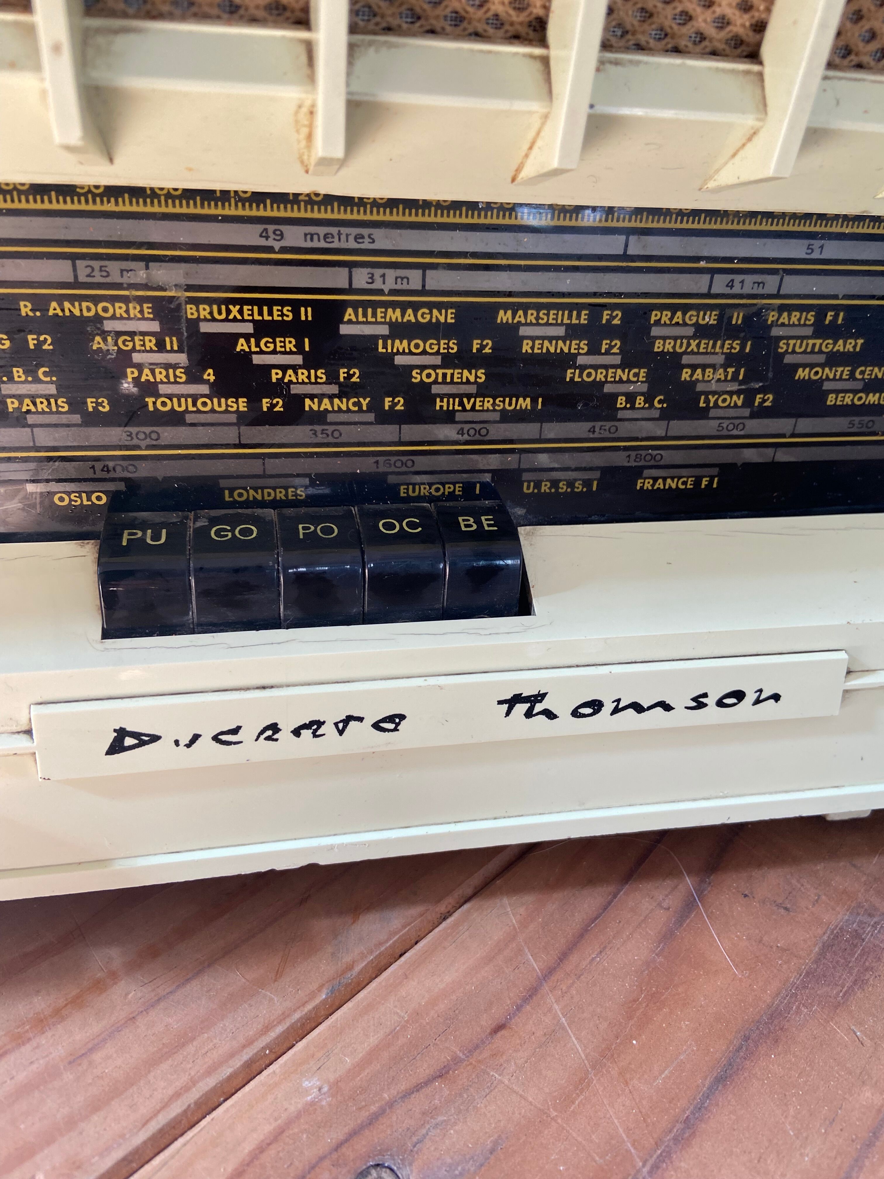 Vintage radio set Ducretet Thomson 50s