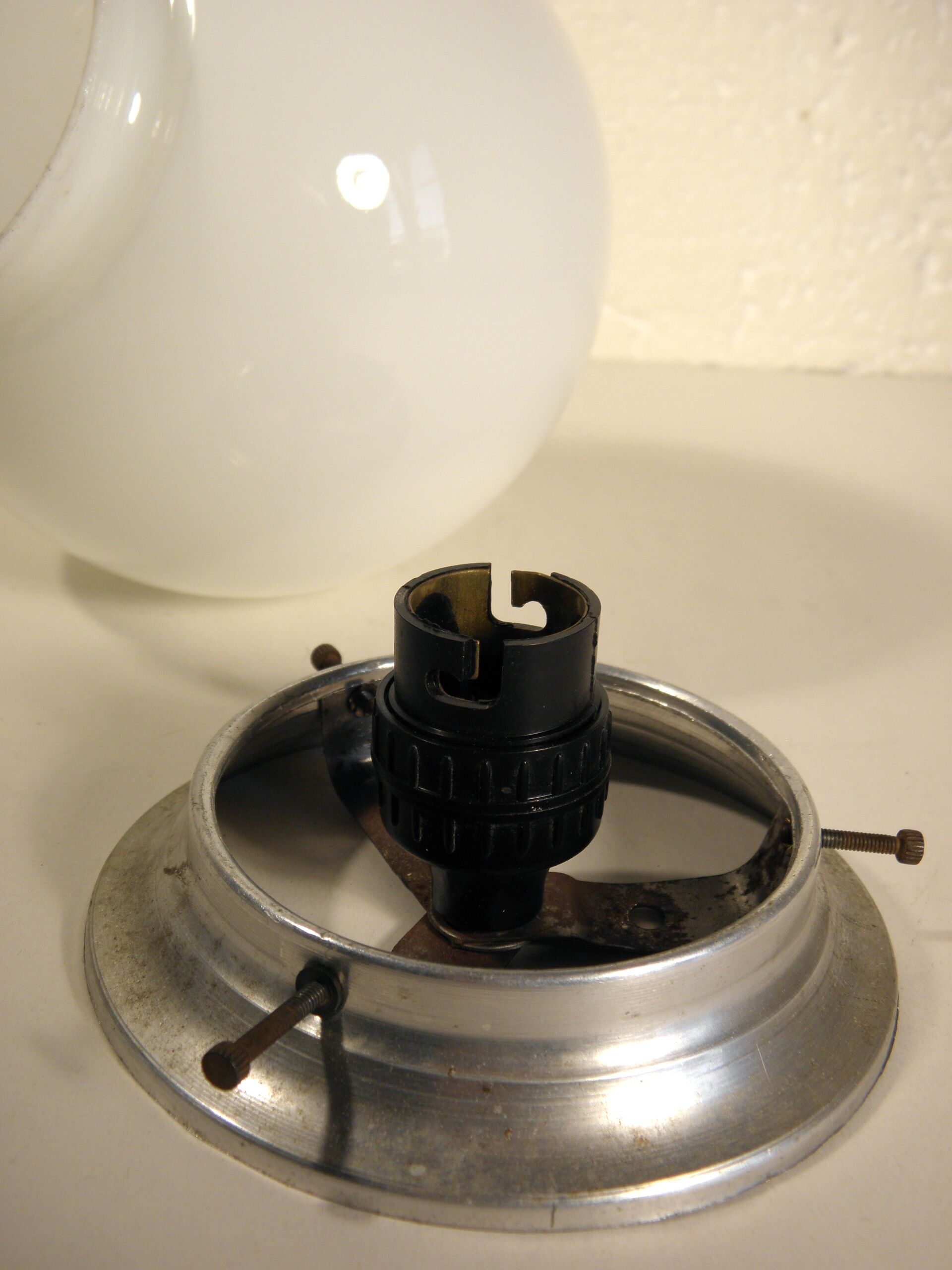 Ceiling lamp opaline globe 15 cm