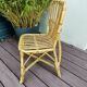 Vintage rattan children's armchair
