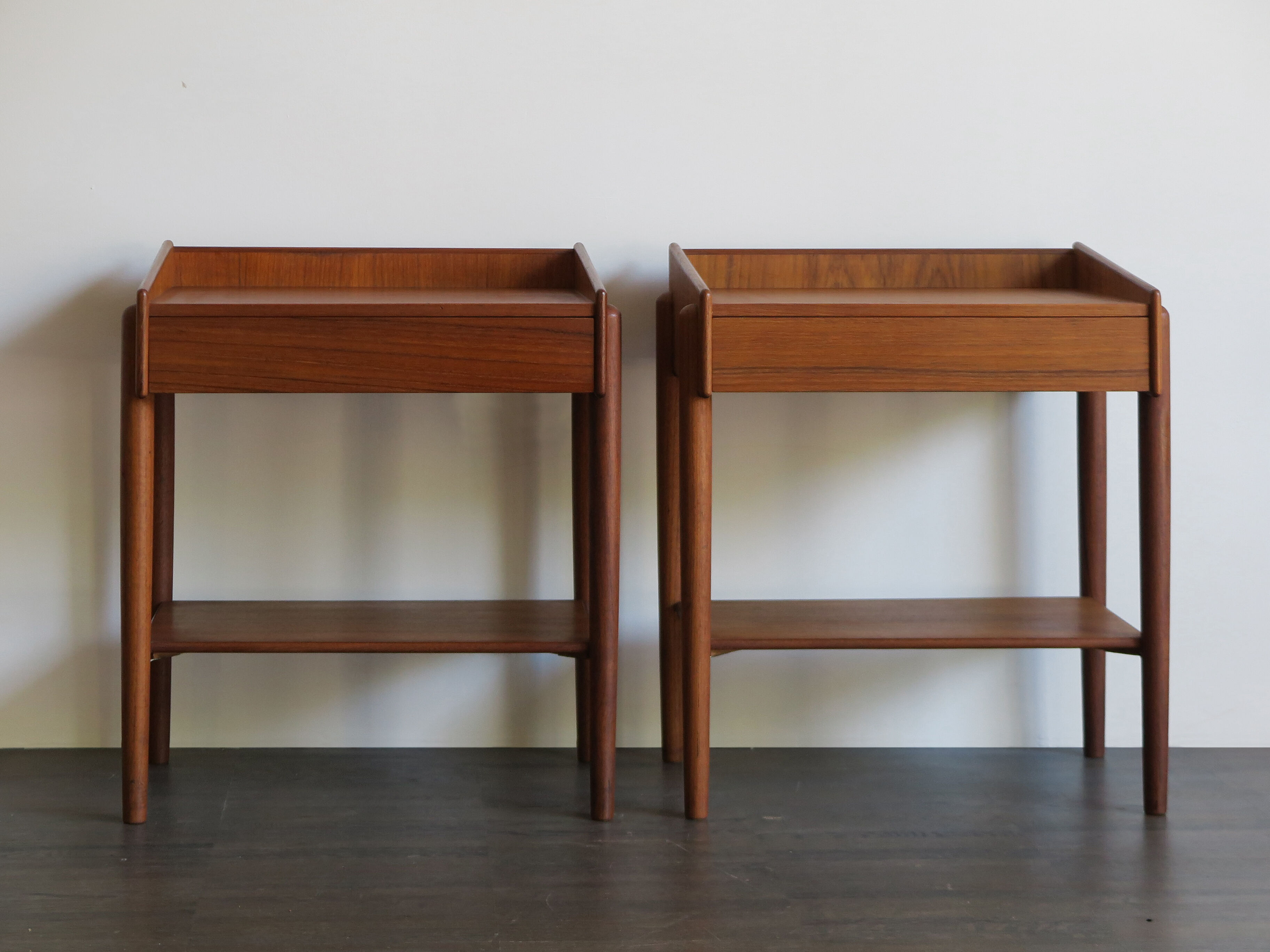 Børge Mogensen Scandinavian teak bedside tables 1950s