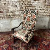 Walnut armchair Louis XIII of the seventeenth century