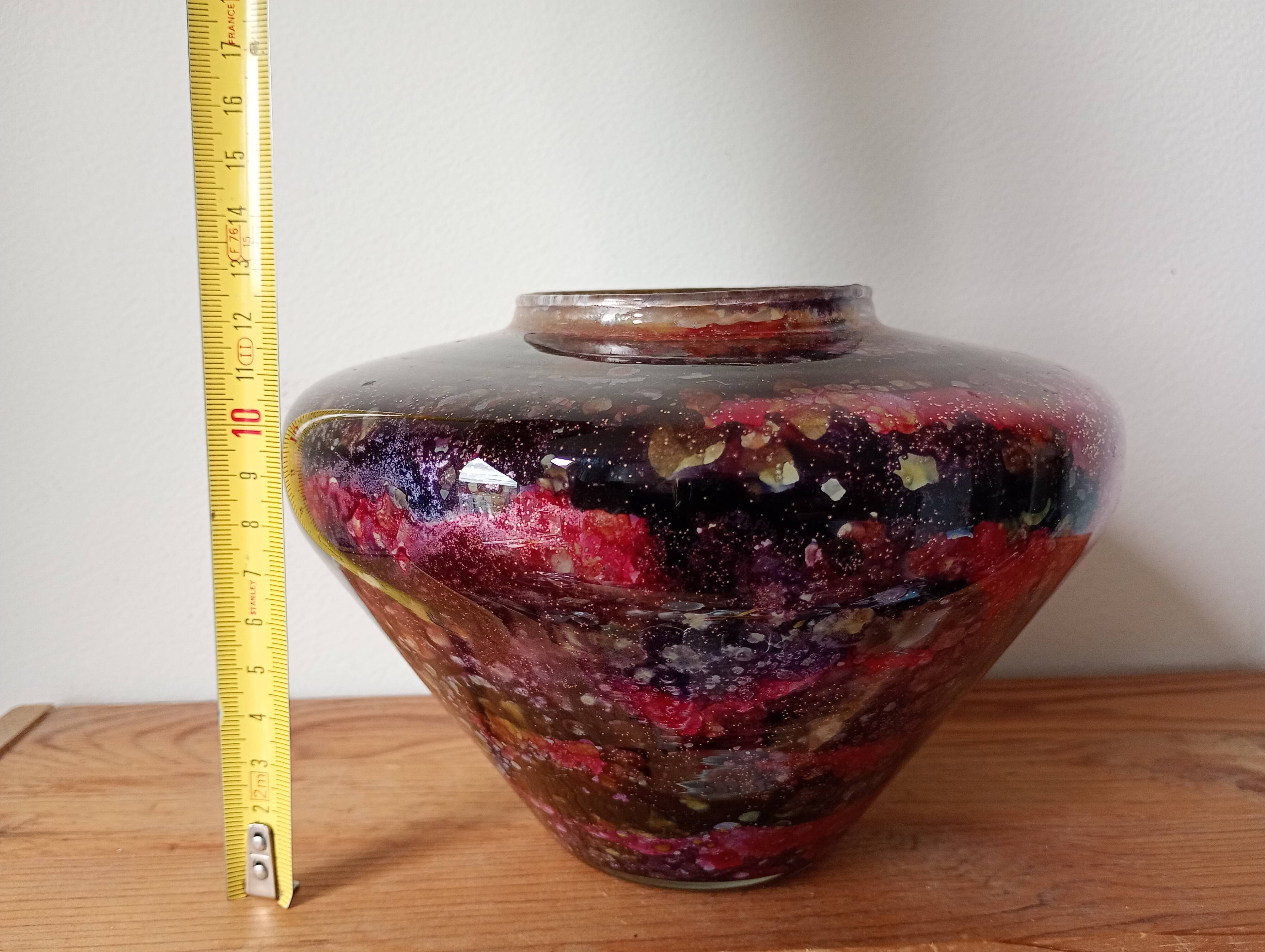 gilded glass vase Laque Line