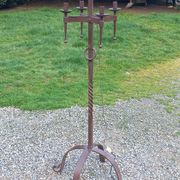 Lampadaire des années 50 en fer forgé
