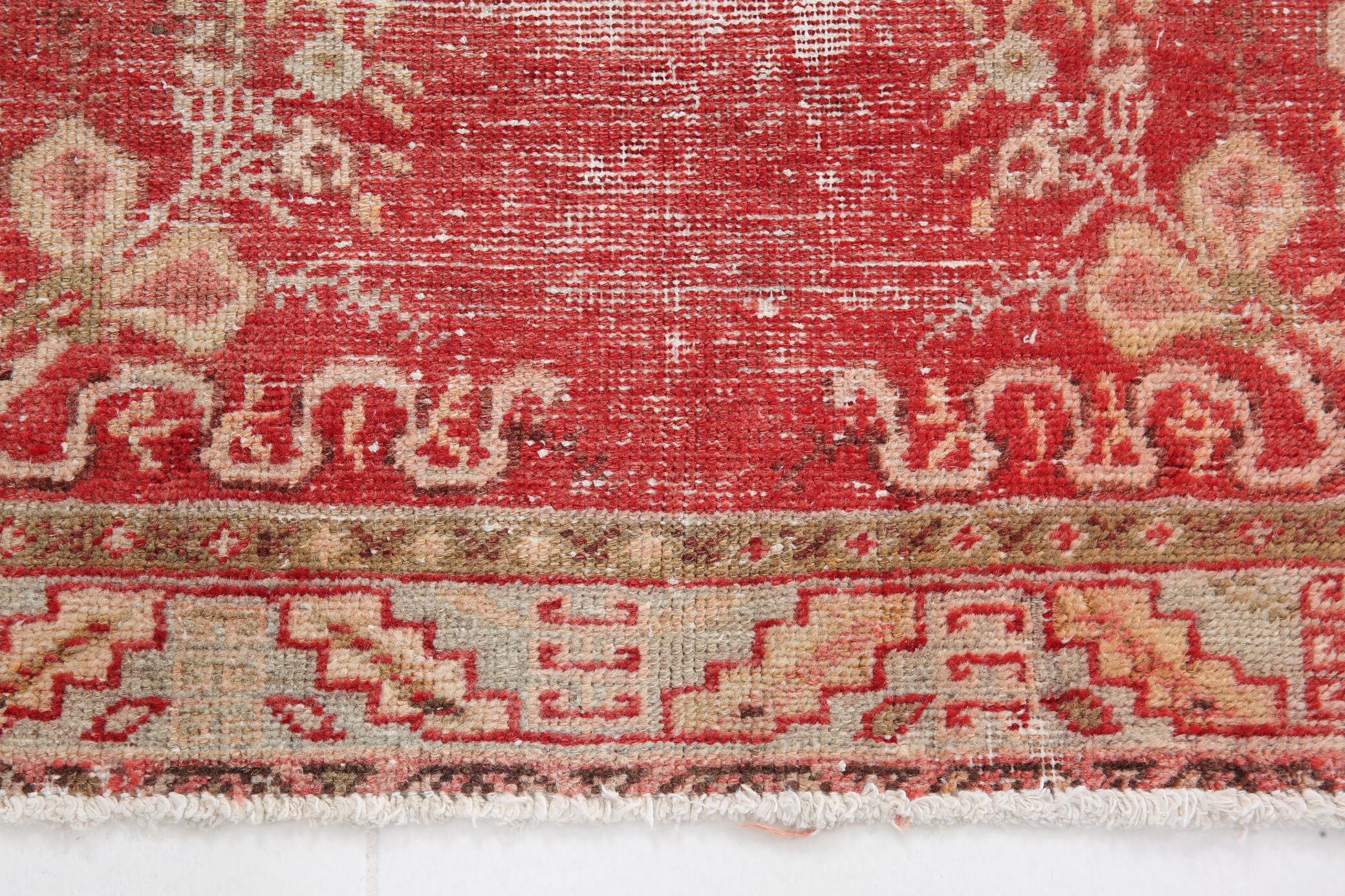 3x6 red and beige turkish rug