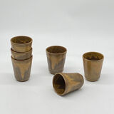 Glass / ceramic cup / stoneware / Digoin / vintage