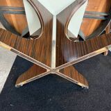 Vintage round table 1 extension rosewood 70's