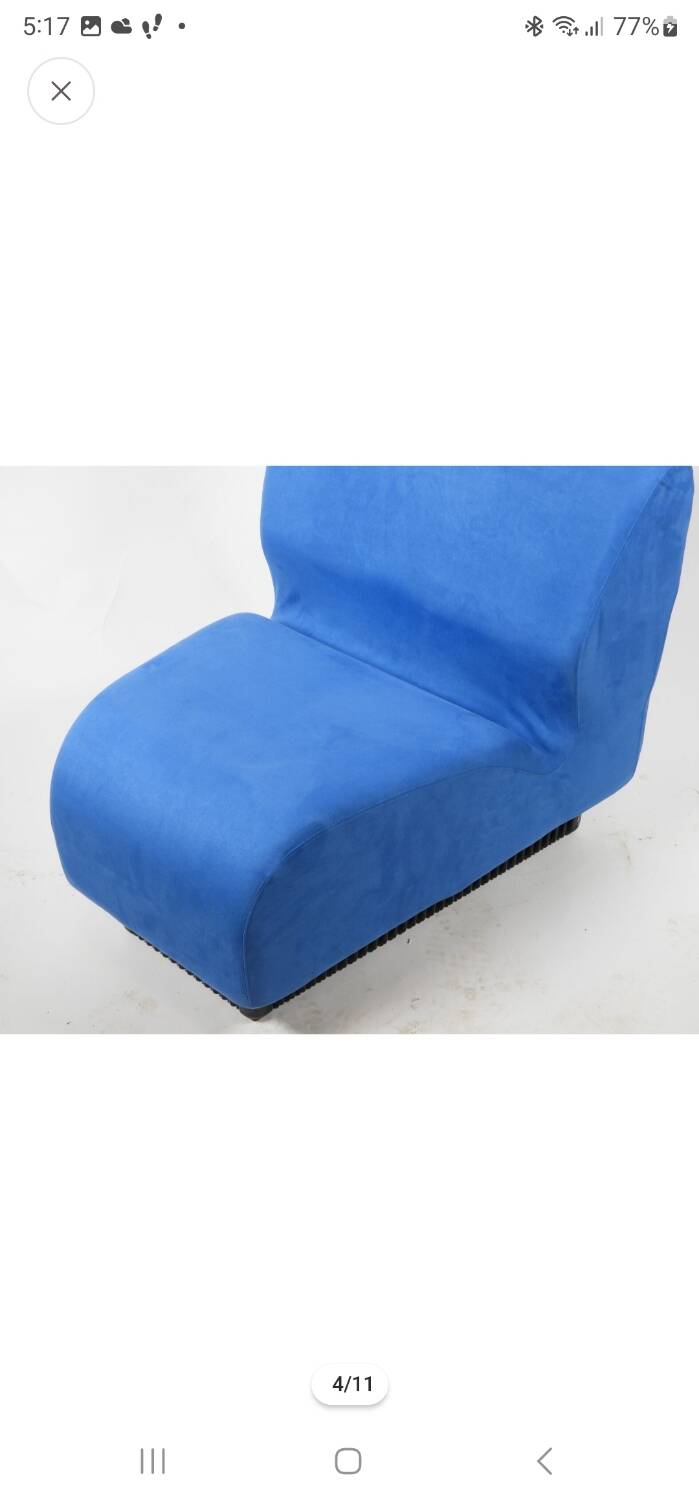 Chauffeuse modulaire bleue Édition Herman Miller