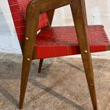 Compas Feet Armchair in the Style of Pierre Cruege, France, 1950s