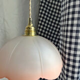 Pink flower pendant lamp