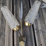 Trio of double wall lights 1950-1960