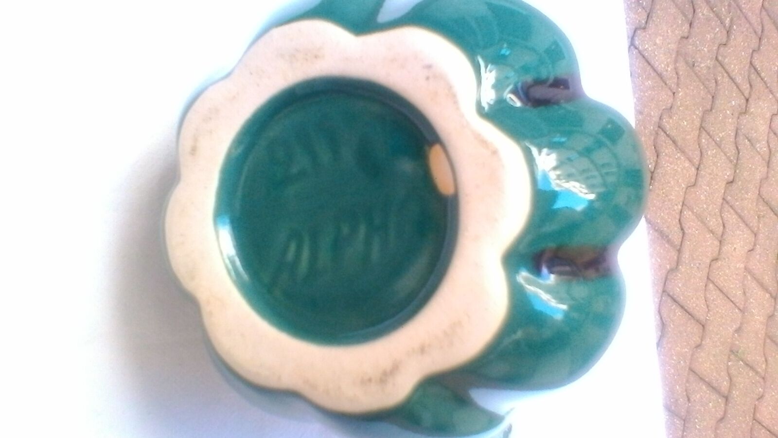 Jug in barbotine model 211 signed Alpho