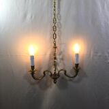 Bronze chandelier with 2 lights