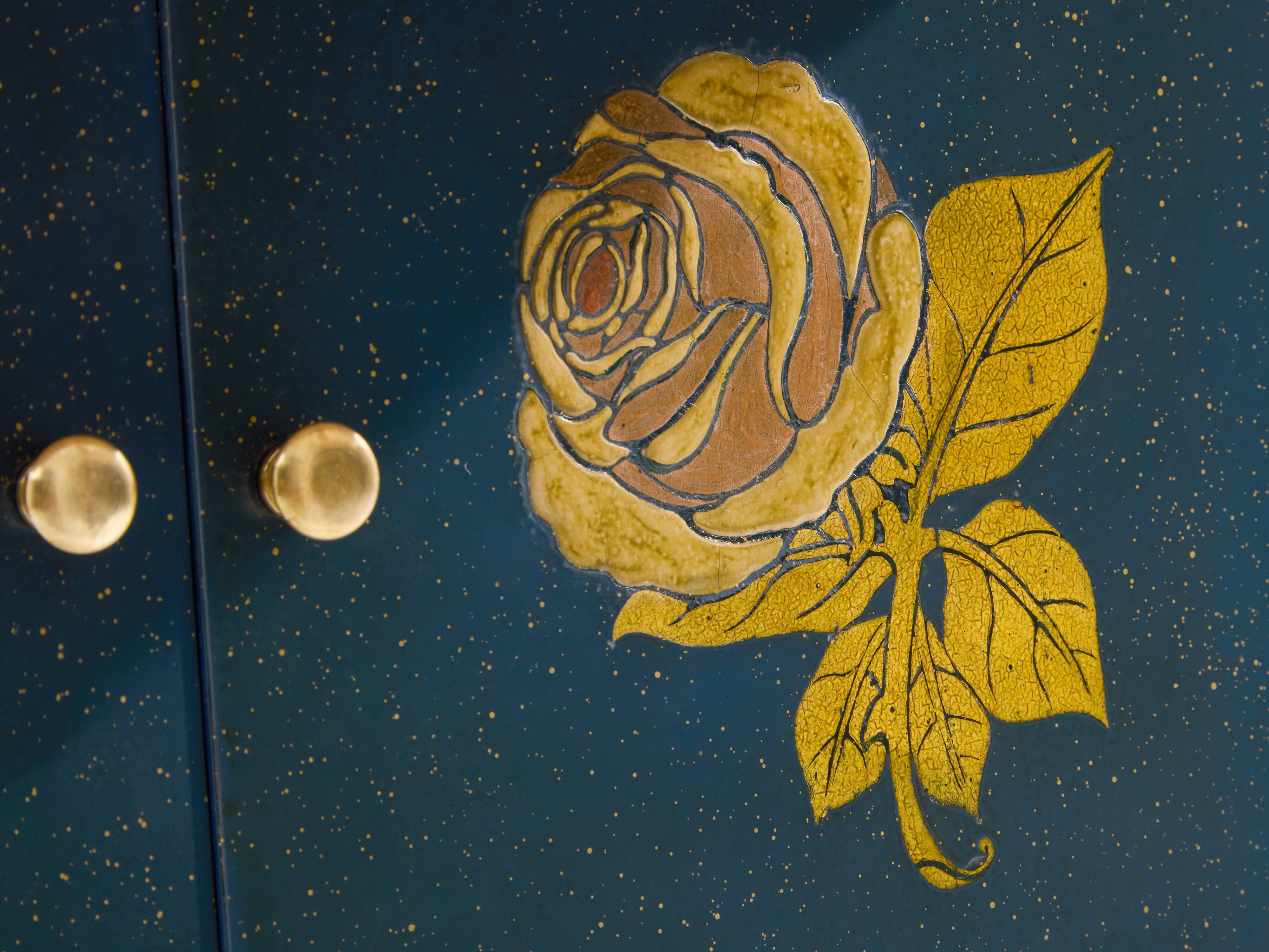 Small cabinet in painted beech by Paul Follot circa 1920
