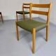 Set of 4 beech chairs designed by Niels Otto Møller, solid vintage beech
