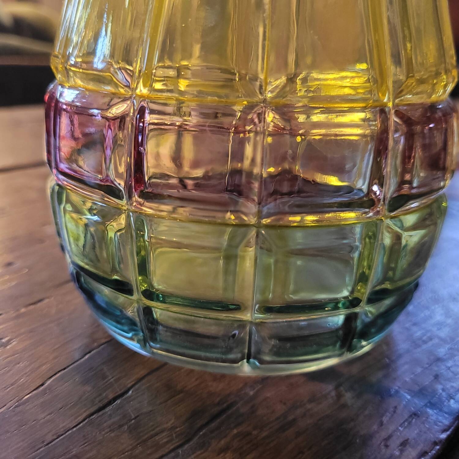 Italian molded glass pitcher – 1980s-90s