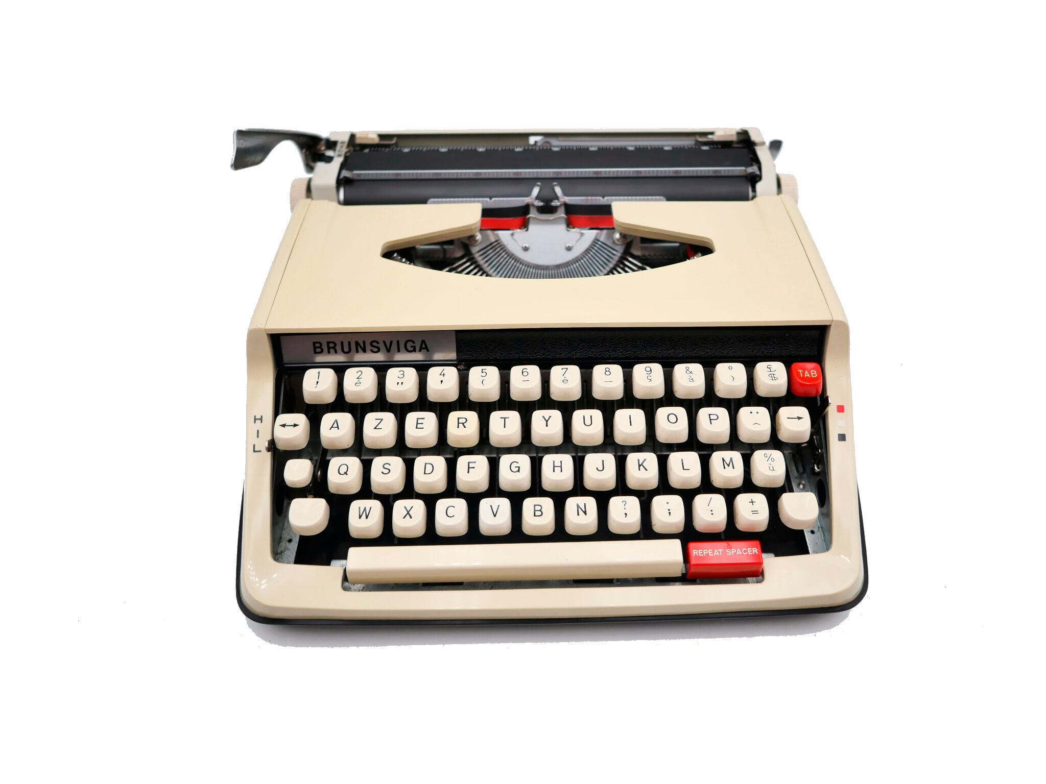 Brown brownsviga brother typewriter revised new ribbon