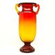 Mid-century modern vase, glass, designed by J. Słuczan-Orkusz, Poland, 1970s