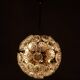 Space Age Sputnik ceiling chandelier/ceiling lamp with crystal flowers, Germany, 1970s