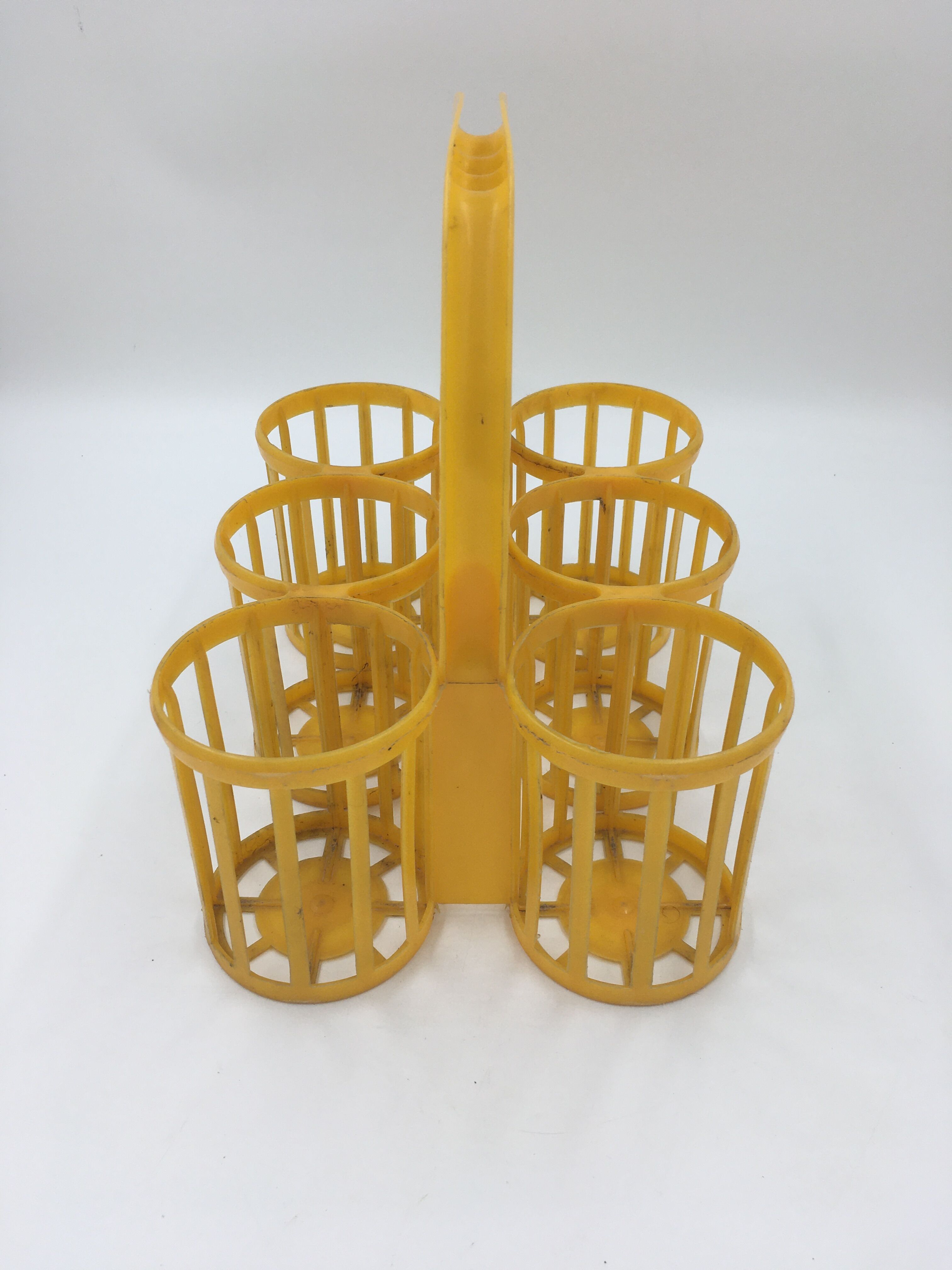 Vintage yellow bottle holder