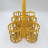 Vintage yellow bottle holder