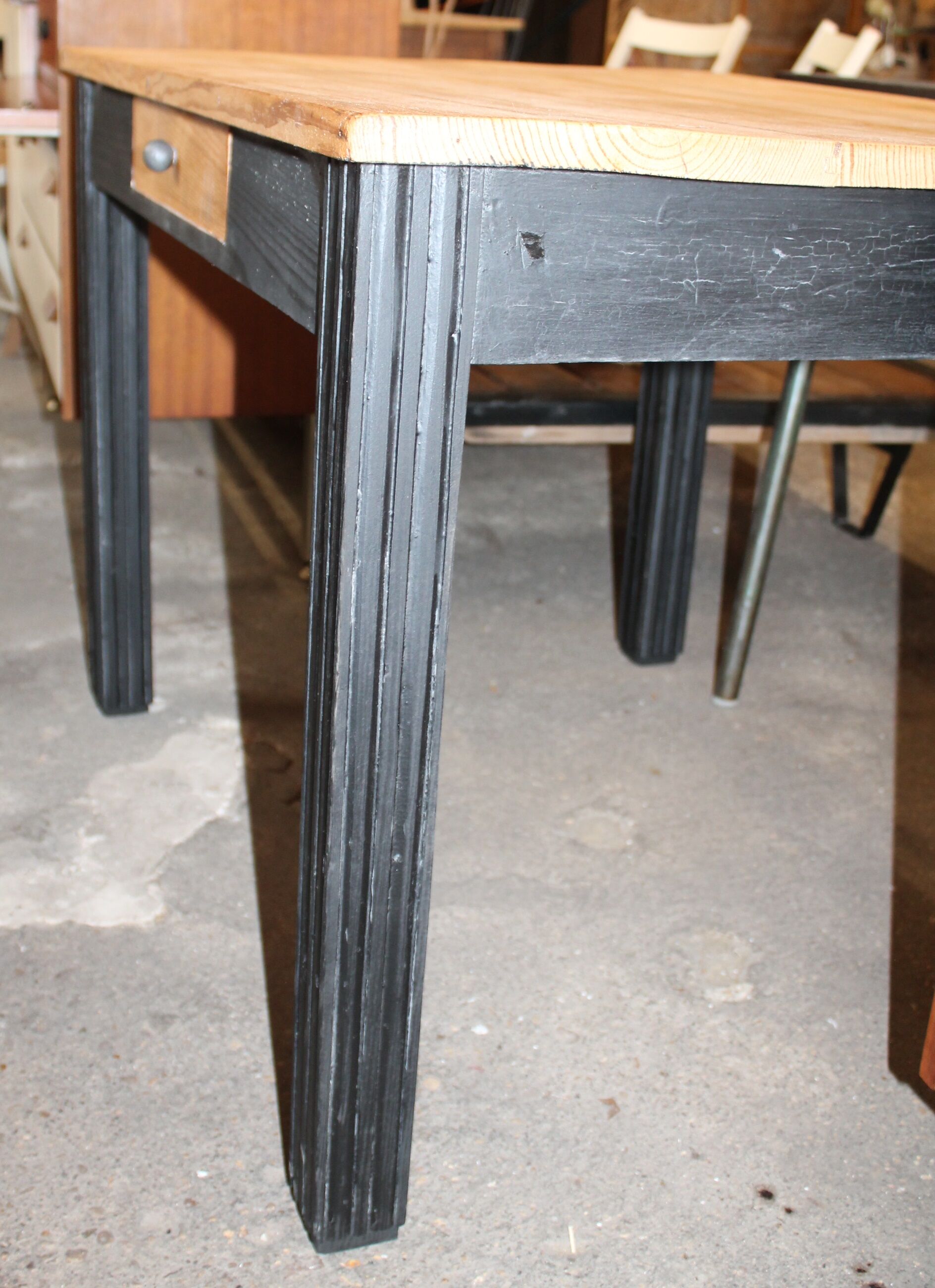 Dining room table black feet