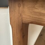 Console table "campaign" solid oak