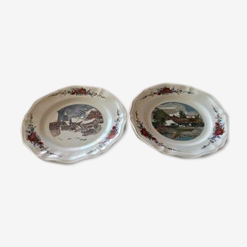 2 assiettes plates Sarreguemines