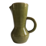 Glazed stoneware pitcher from the 1950s