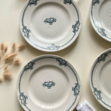 4 ironstone plates from Saint Amand