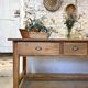 Farmhouse table with bread board