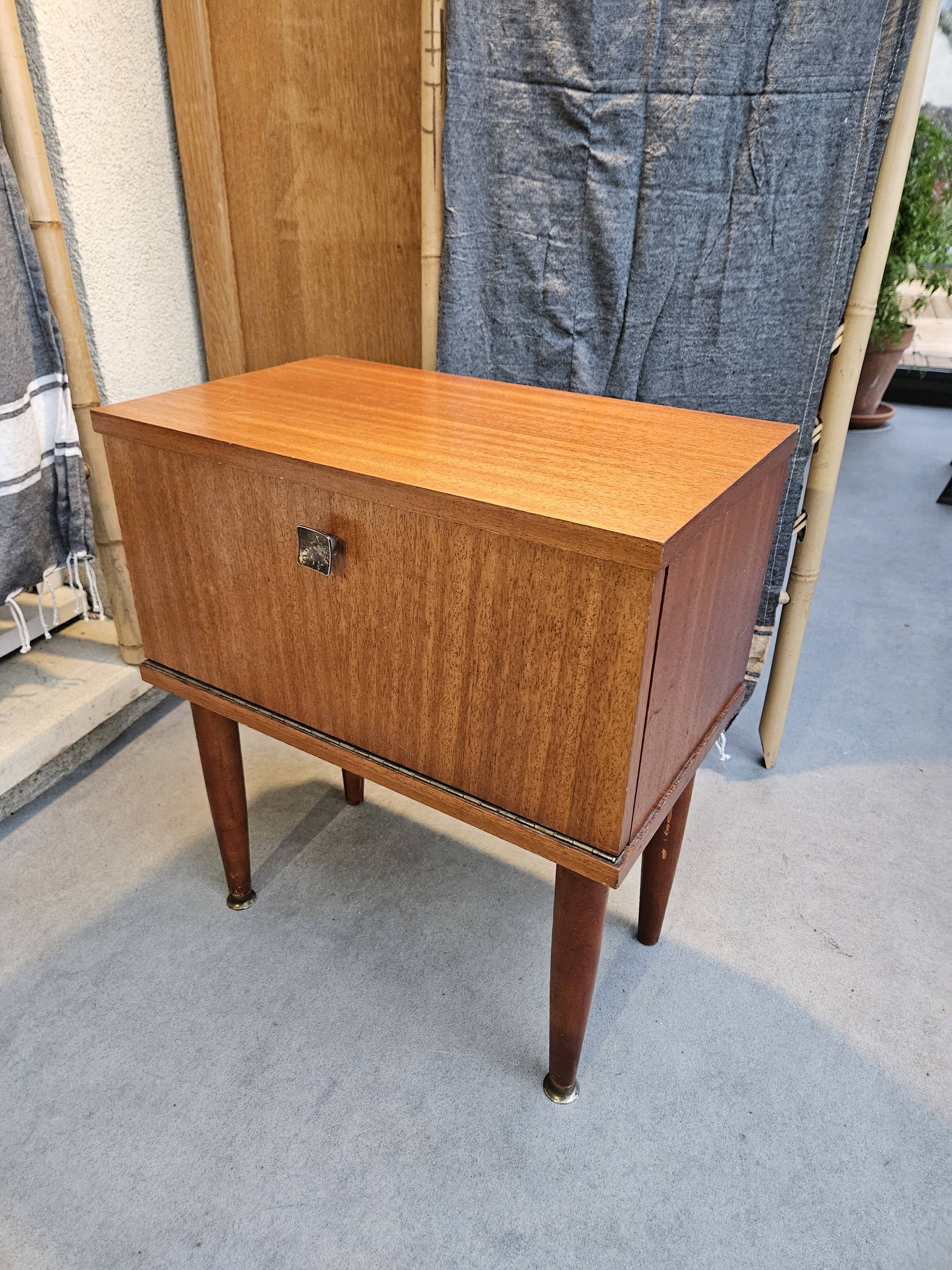 Scandinavian style bedside table 1960