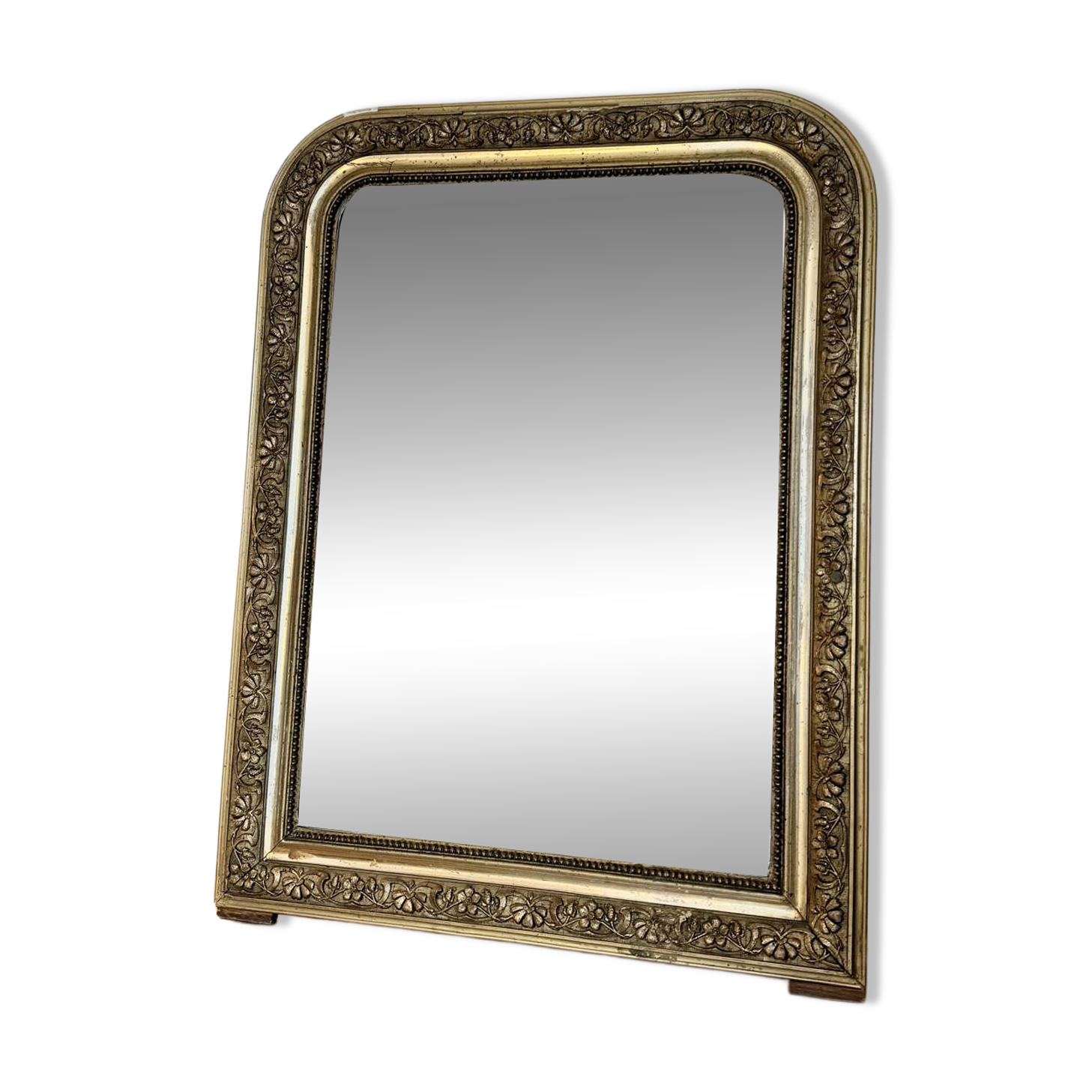 Miroir doré - Louis Philippe feuille d’or 51x65cm