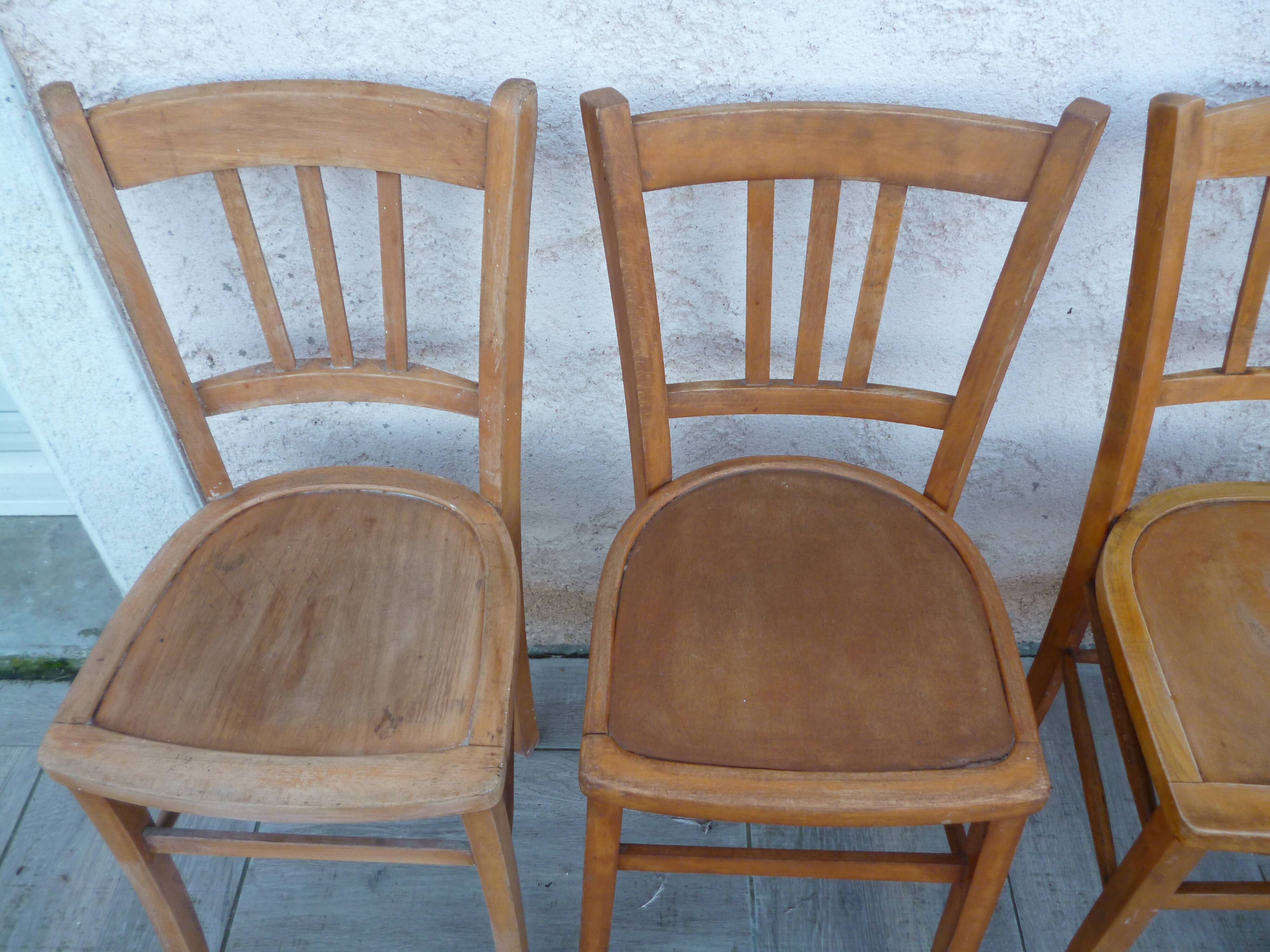 4 vintage bistro chairs