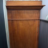 Mahogany and leather cardboard box