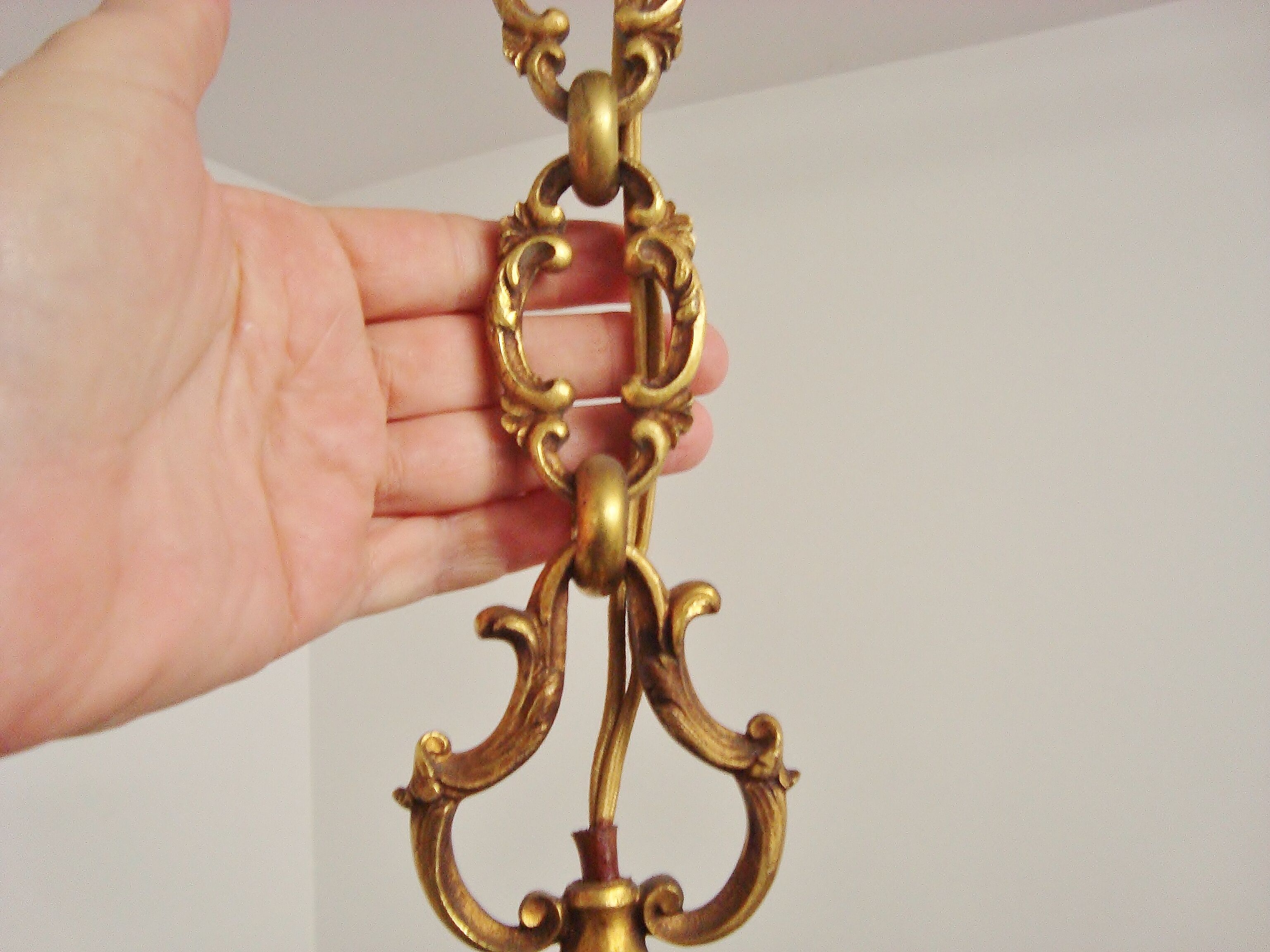 Antique bronze chandelier