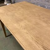 Old solid oak farm table stripped