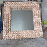 Pair of straw mirrors