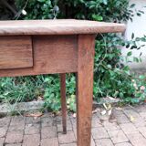 Old end table in oak