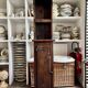 Meuble de rangement en bois foncé - XVIIIème