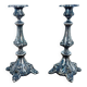 Pair of Art Nouveau Silver-Plated Candlesticks