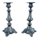 Pair of Art Nouveau Silver-Plated Candlesticks